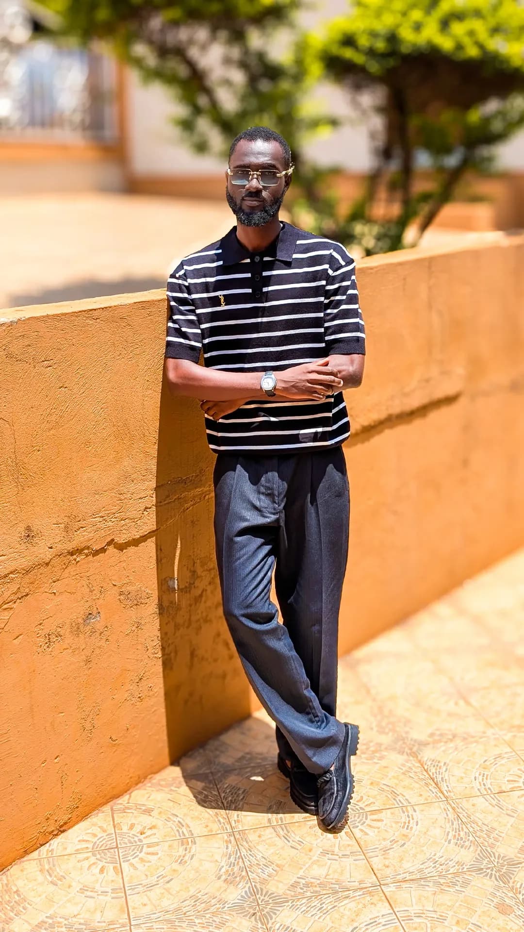 Knitted polo 