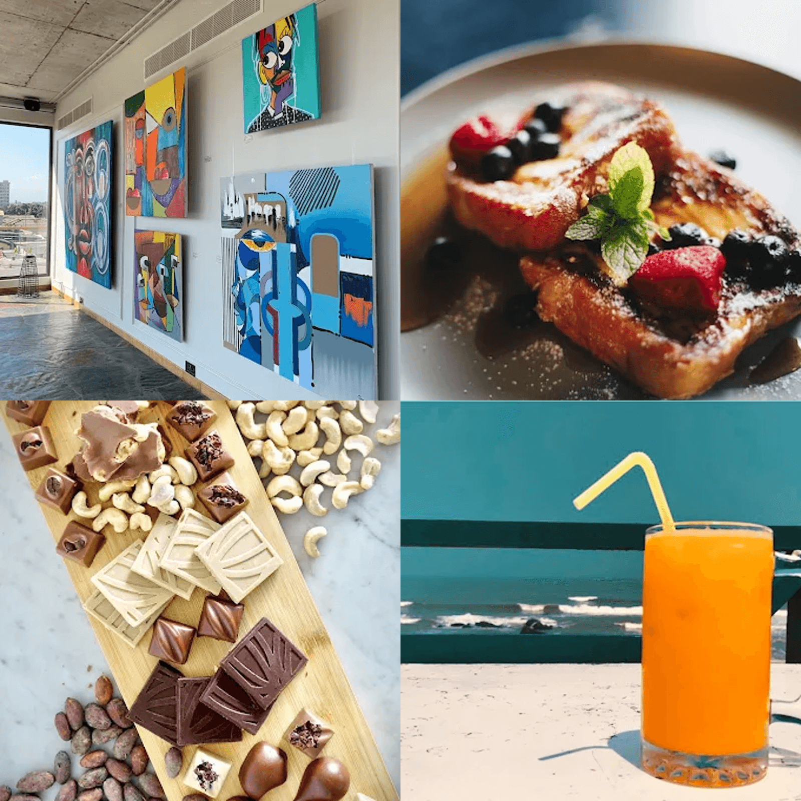 Coffee, Art, Chocolate & Sunset