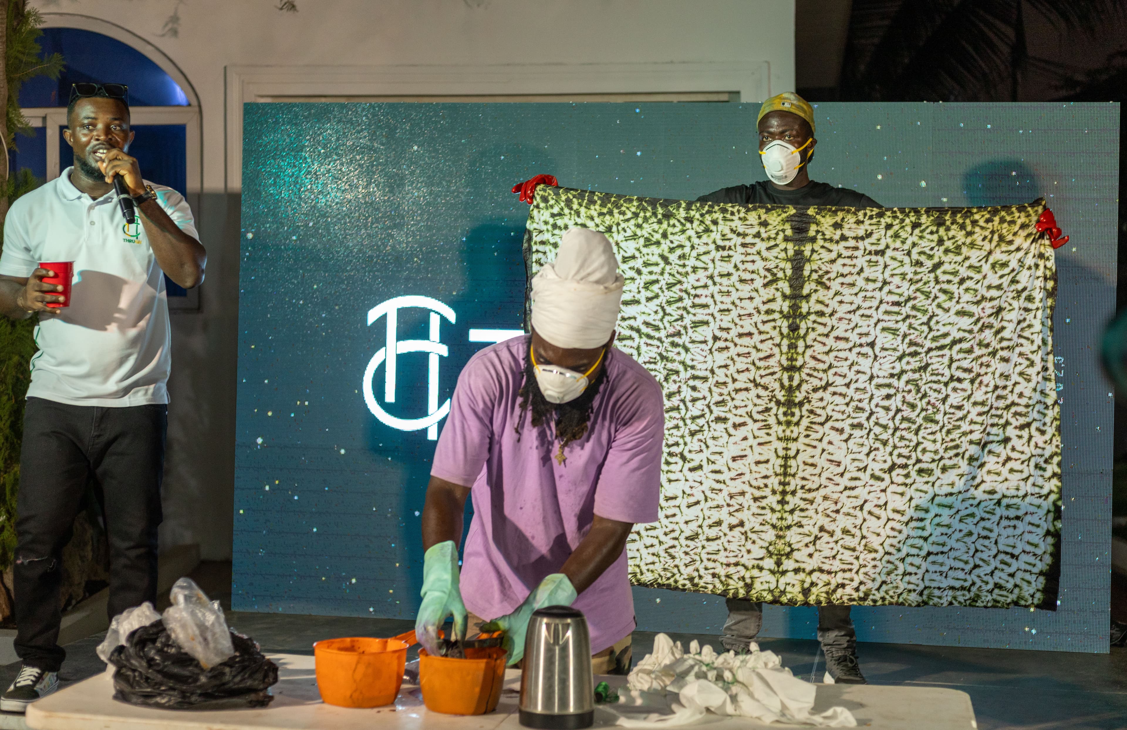 AfroRoot heritage represented by Manaseh at the Thrugh Launch event for a Batik Making Class