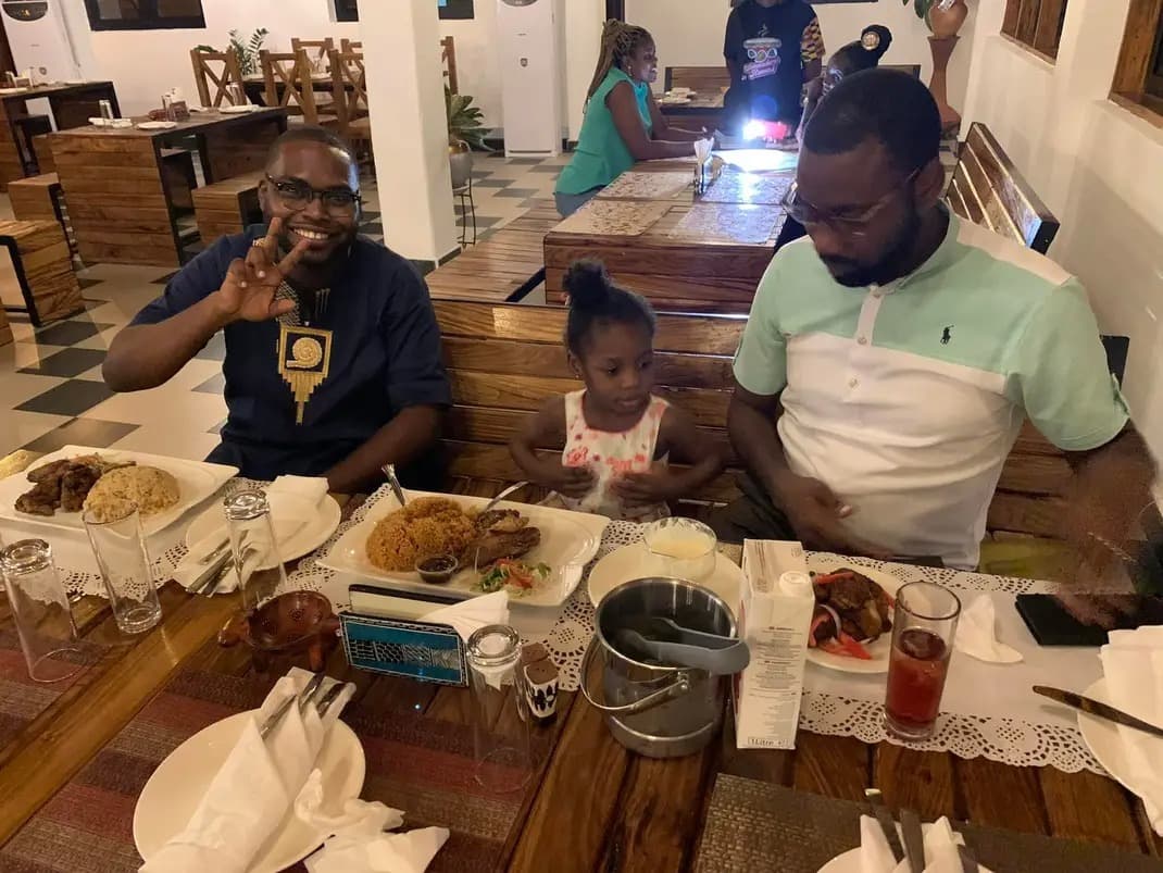 Some where in Kumasi restaurant