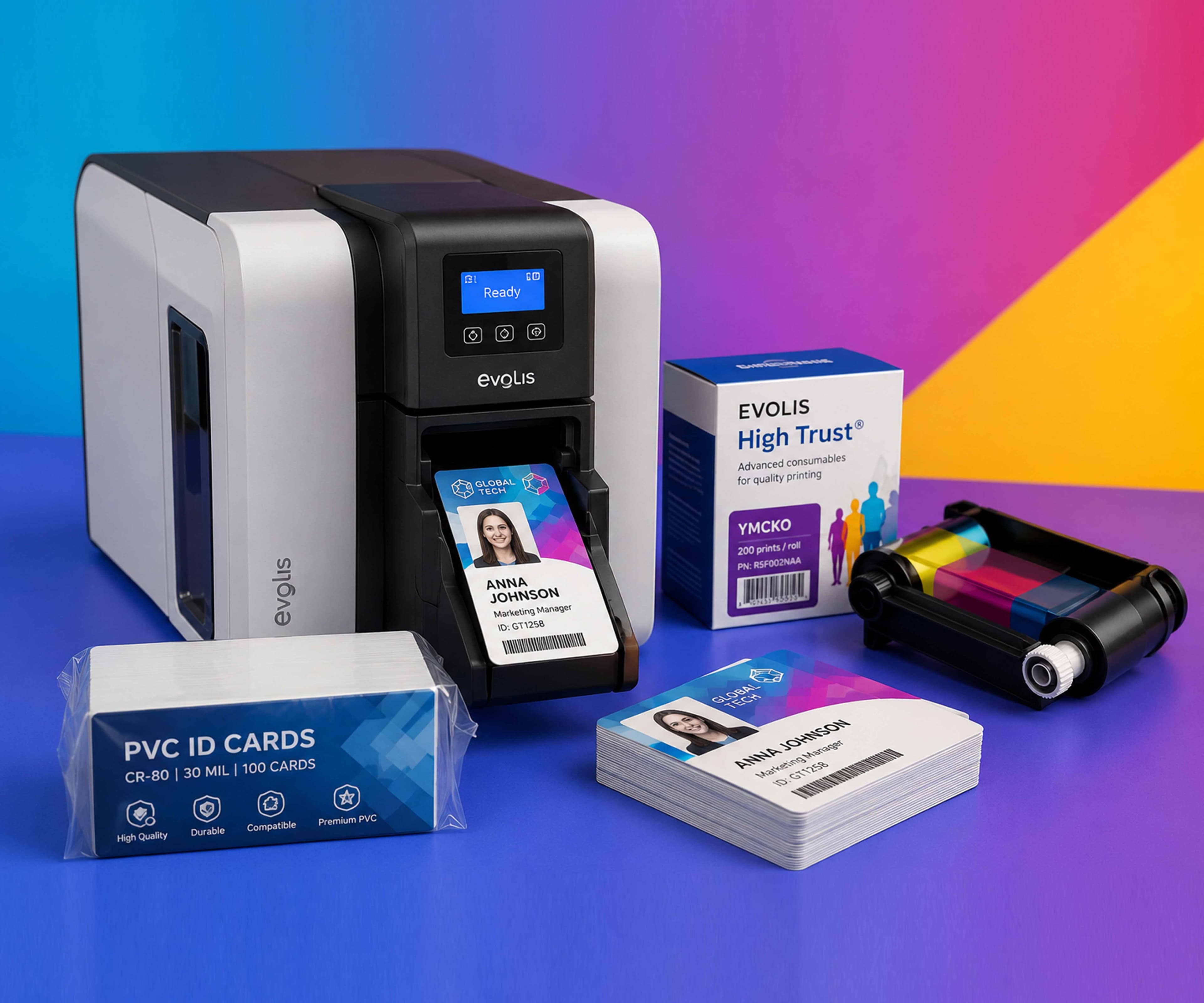 • Plastic ID card Printing