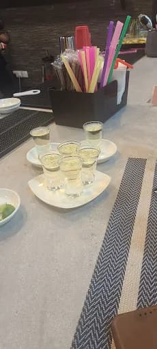 Shots Lined Up. Stories Loading.