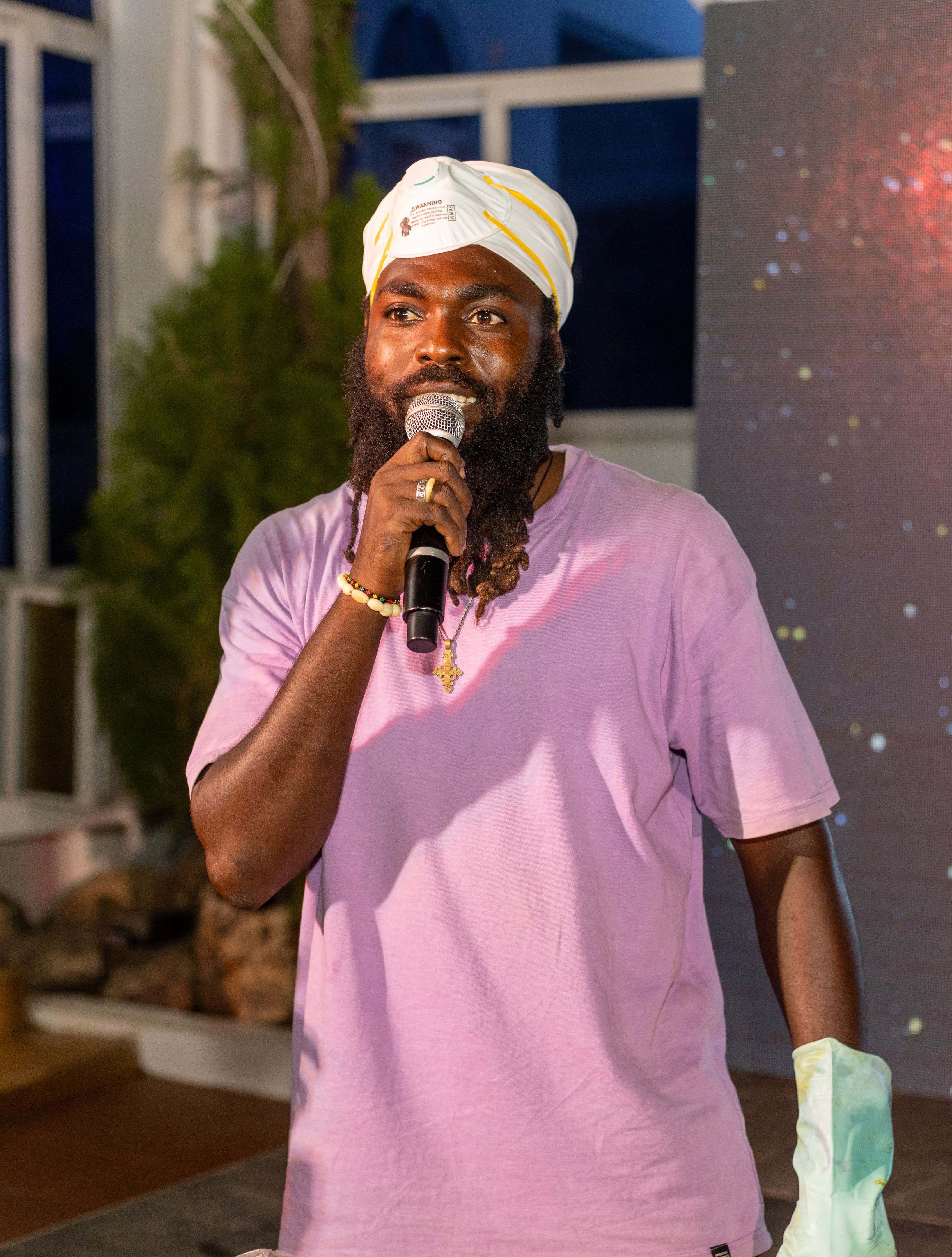 AfroRoot heritage represented by Manaseh at the Thrugh Launch event for a Batik Making Class